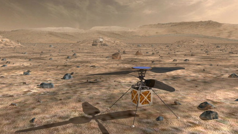 НАСА праща на Марс хеликоптер с миниатюрни размери и голяма мисия (СНИМКА)