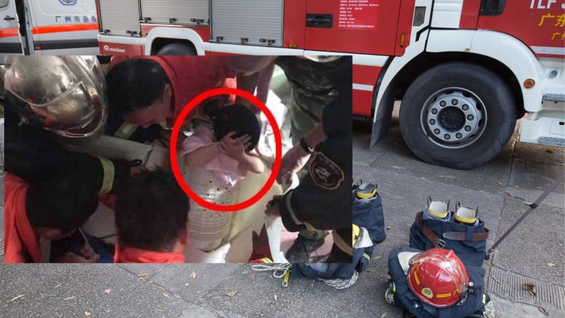 Дете се заклещи в пералня, осем пожарникари го вадиха (ВИДЕО)