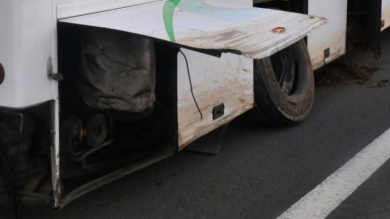 Автобус с румънци се натресе жестоко в дърво на Е-79 