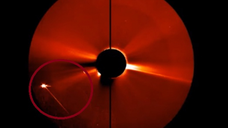 Спътници заснеха сензационни кадри от Слънцето! Огромни космически кораби кръжат около него (ВИДЕО)
