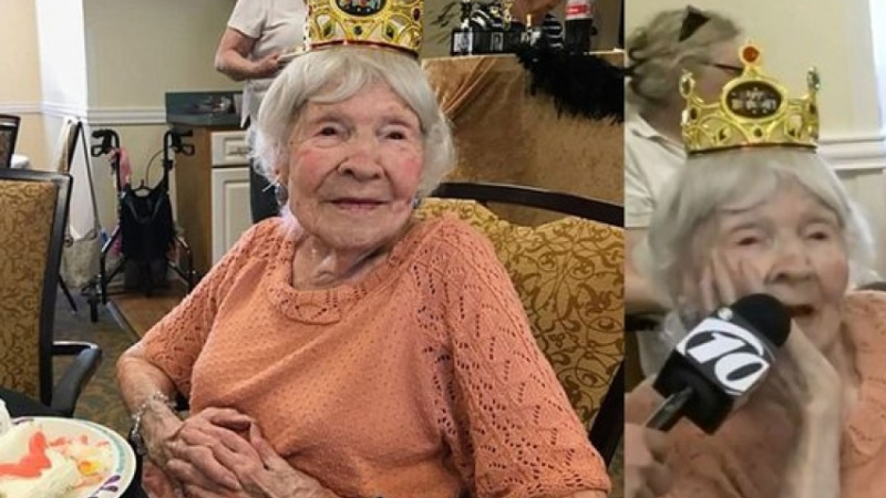 Хелън пуши и пи цял живот и посрещна 105 години в цветущо здраве (ВИДЕО)