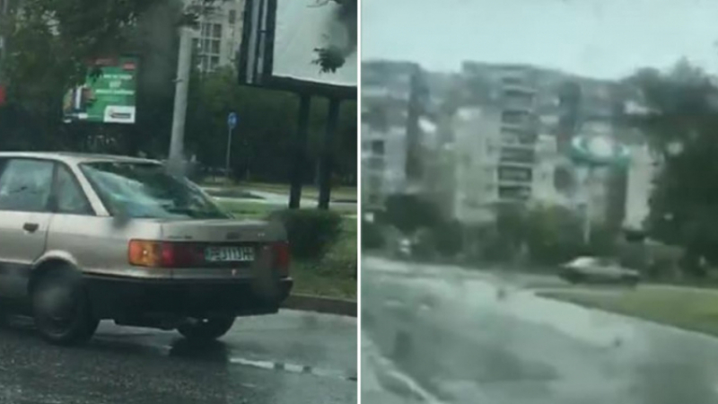 Пълен абсурд! Зрелищна маневра след объркани ленти в Пловдив (СНИМКИ/ВИДЕО)