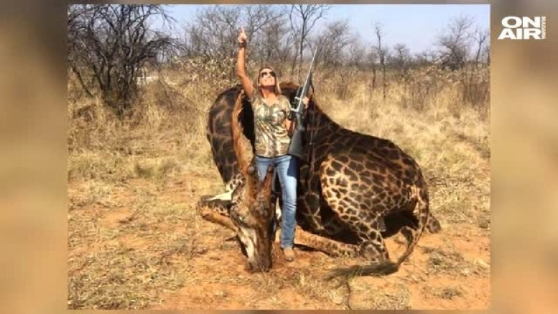 Американка се похвали с убит рядък жираф и вбеси света
