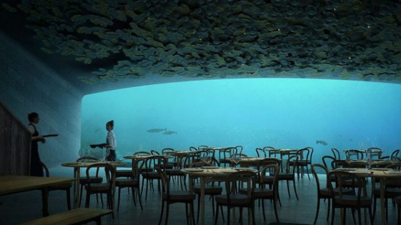Пролетта отваря врати първият подводен ресторант в Европа (СНИМКИ)