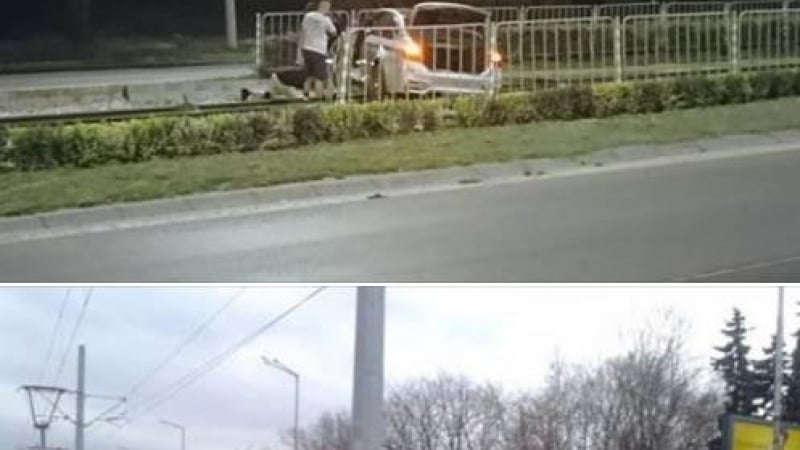 Прокълнато БМВ катастрофира на едно и също място в София с двама различни шофьори! (СНИМКА)