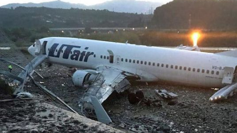 Смърт беляза тежкия самолетен инцидент на летището в Сочи