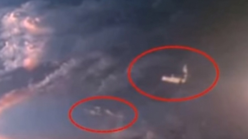 Камери на МКС заснеха извънземни кораби (ВИДЕО)