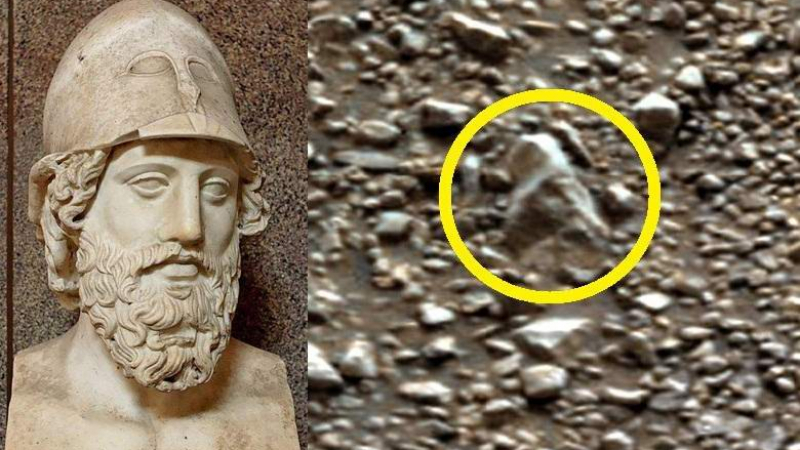 Глава на древна римска статуя бе открита на Марс (ВИДЕО)