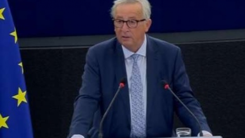 НА ЖИВО: Председателят на ЕК Жан-Клод Юнкер изнася последната си реч пред ЕП "За състоянието на Съюза".
