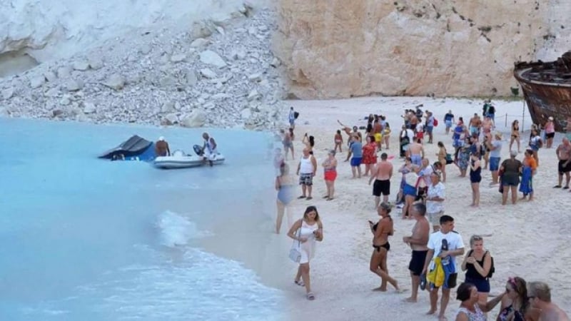 Ужас на култовия гръцки плаж Закинтос! Има ранени, хората са в паника (ВИДЕО)