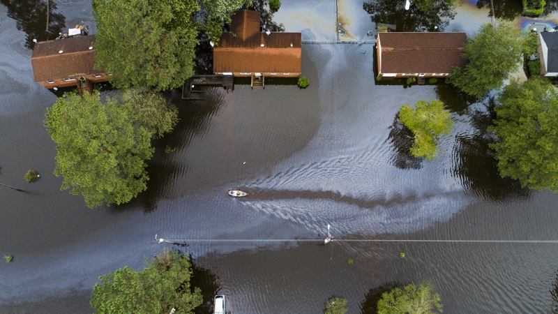 Щетите на урагана „Флорънс“ в САЩ достигат 50 милиарда долара