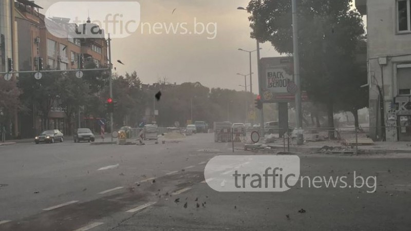 Пясъчна буря се разрази в Пловдив (СНИМКИ)