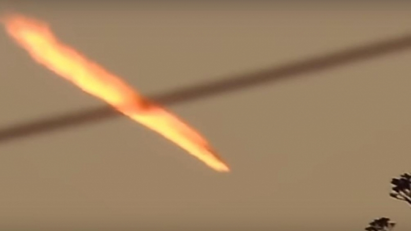 НЛО с огнена опашка бе заснето в Аржентина (ВИДЕО)