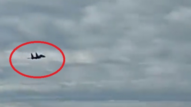 Киев: Руски изтребител Су-27 прелетя ниско над украински военни кораби (ВИДЕО)