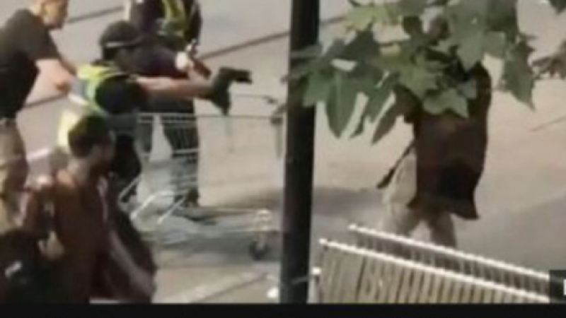 Бездомник неутрализирал касапина от Мелбърн с пазарската си количка (ВИДЕО)