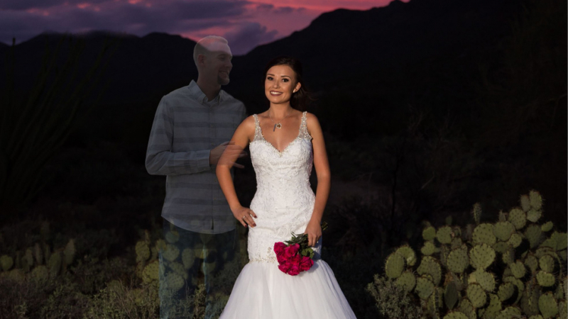 Годеница направи фотосесия със своя възлюбен, който загина преди сватбата (СНИМКИ)