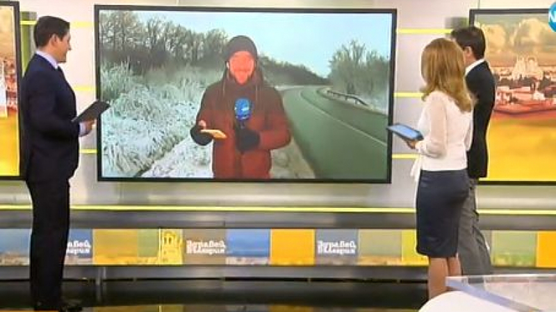 Репортер на Нова телевизия изживя огромен кошмар заради снега, сковал България (СНИМКИ)
