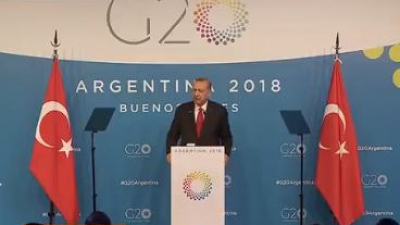 Ердоган обясни пред Г-20 какво следва след убийството на Хашоги (ВИДЕО)