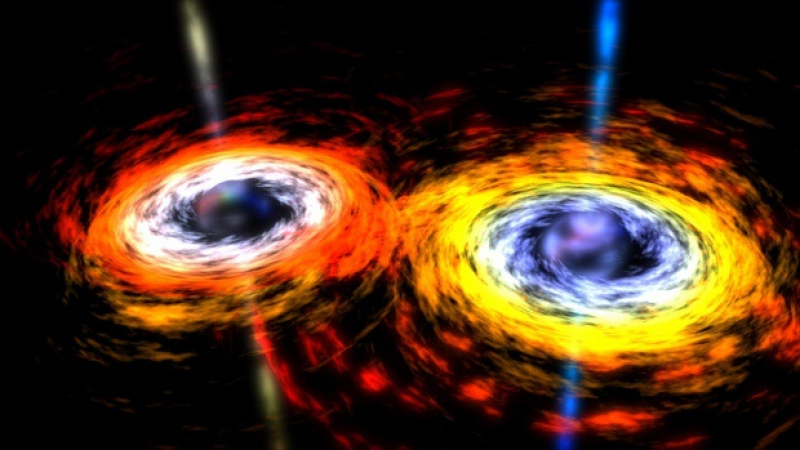 Засякоха най-голямото сливане на черни дупки