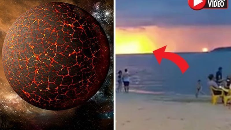 Очевидец засне уникално ВИДЕО: Планетата Нибиру изгря до Слънцето! 