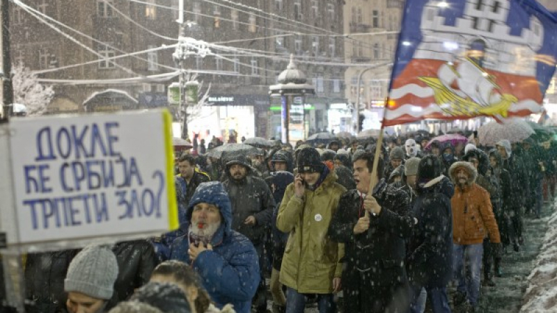 И Белград се вдигна на грандиозен протест