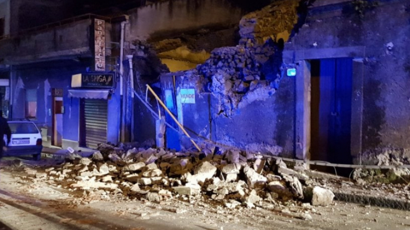 Италия трепери от страх! Увеличи се броят на пострадалите след земетресението в Сицилия