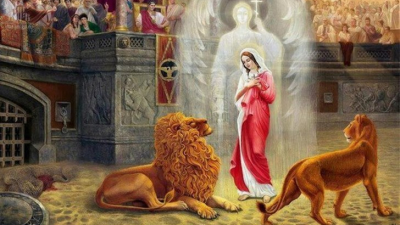 Красиви женски имена черпят заради светица, изтезавана и хвърлена на лъвовете, но направила истинско чудо!