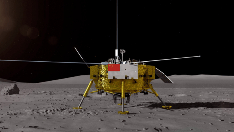 Китайският космически апарат Чанъе-4 изпрати ВИДЕО  от обратната страна на Луната