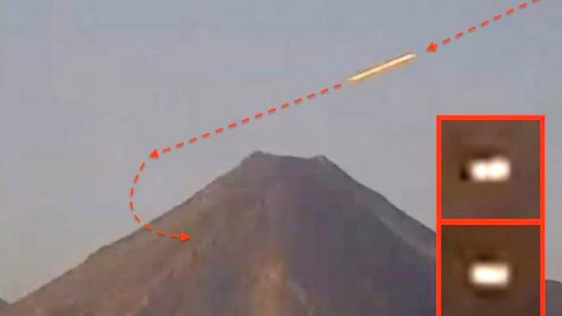 Заснеха уникални кадри с НЛО над вулкана Попокатепетъл, извънземните имали тайна база там (ВИДЕО)