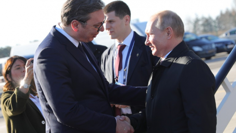 Путин и Вучич си говориха за газ, оръжия и Косово (СНИМКИ/ВИДЕО)