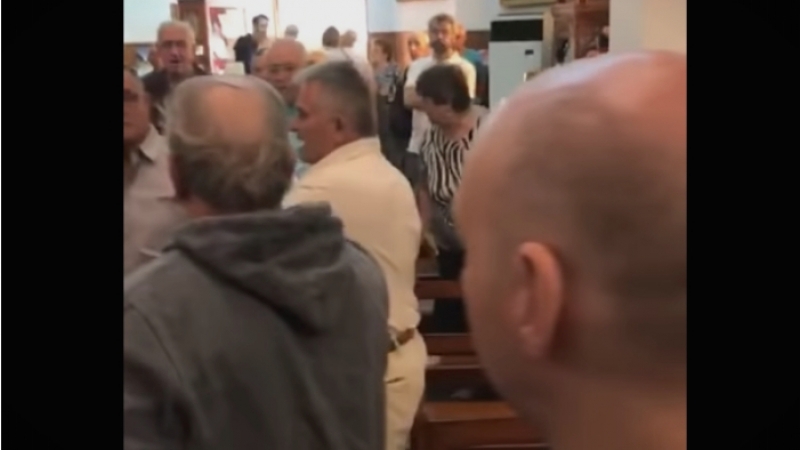 Македонски имигранти се изпотрепаха в австралийска църква (ВИДЕО)
