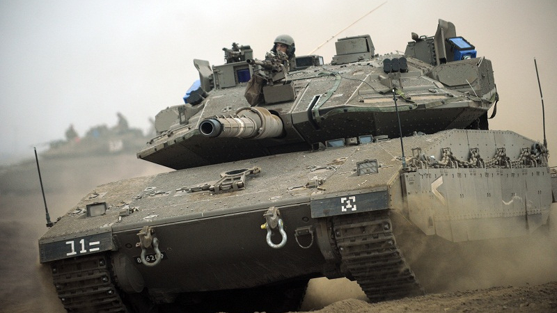 Израел отговори с танк на изстреляна ракета