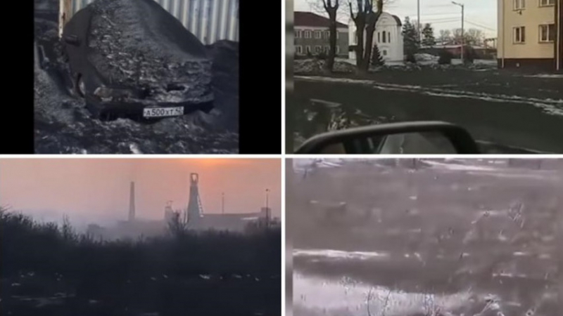 Истински Апокалипсис: Черен сняг покри Сибир (ВИДЕО)