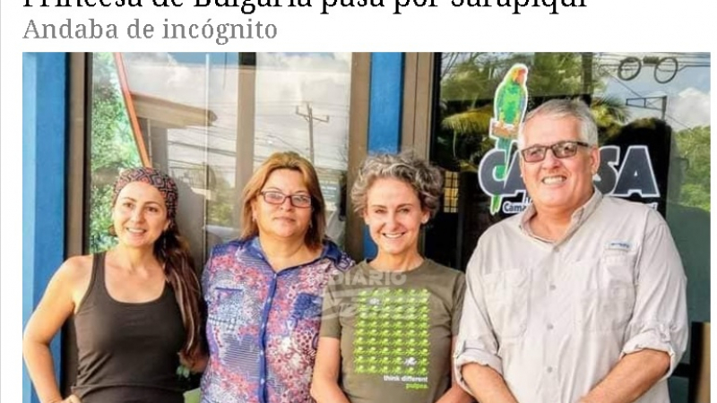 Diario Extra: Българска принцеса дойде в Коста Рика инкогнито