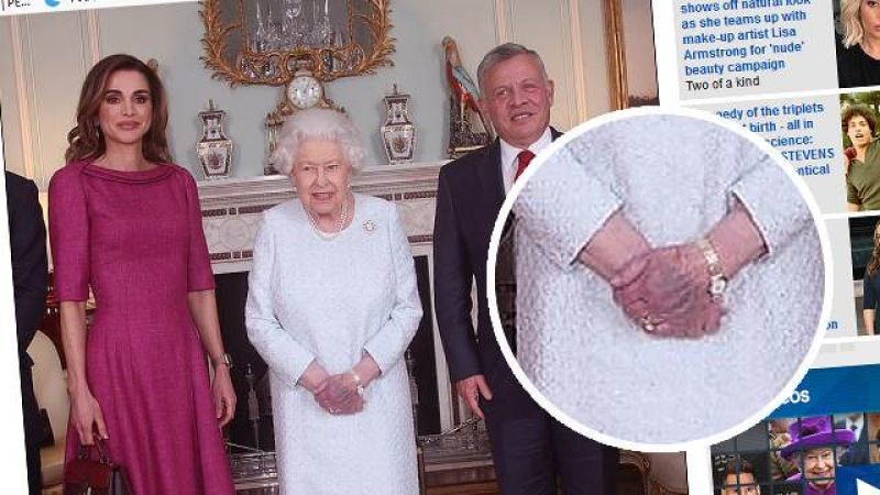 Паника в Англия: Милиони поданици на кралица Елизабет II изтръпнаха от това, което видяха на ръката ѝ (СНИМКA)