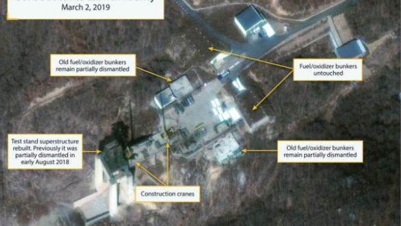 Северна Корея възстановява известния си ядрен полигон Сохе