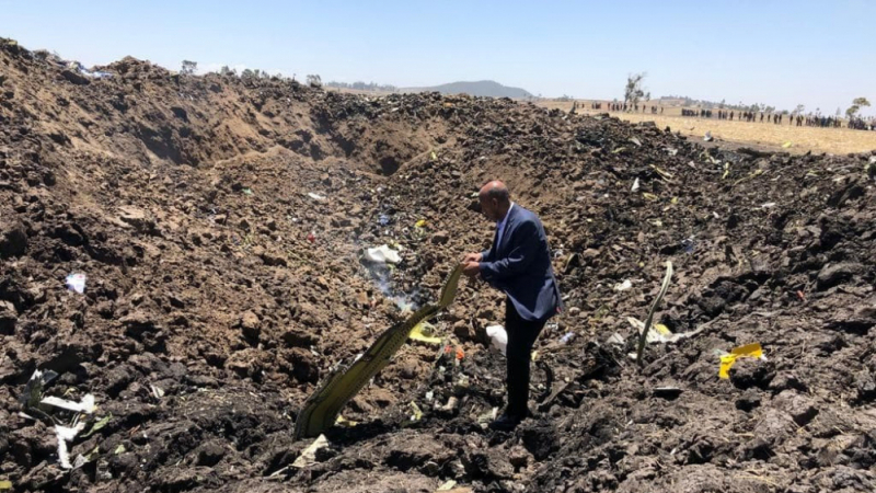 Очевидец разказа какво е видял при рухването на Boeing 737 Max 8 в Етиопия 