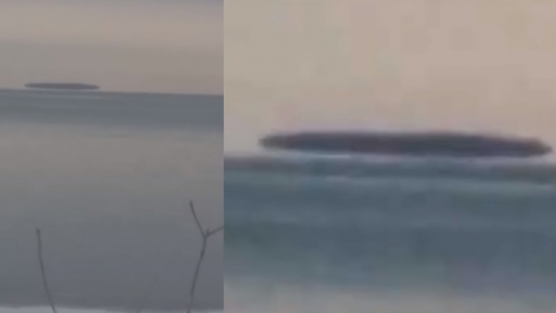 Над езеро Ери в САЩ се появи гигантска "летяща чиния" (ВИДЕО)