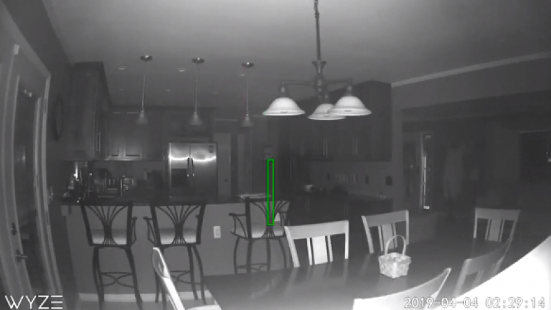 Камера засне зловещ, призрачен силует в дома на опечален мъж (ВИДЕО)