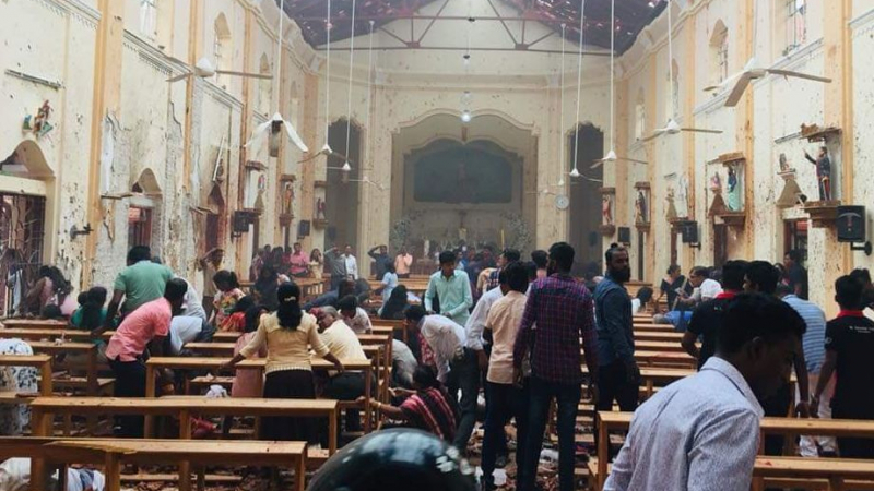 Зловещо ВИДЕО 18+ от атентата в Шри Ланка! Загиналите са ужасно много!