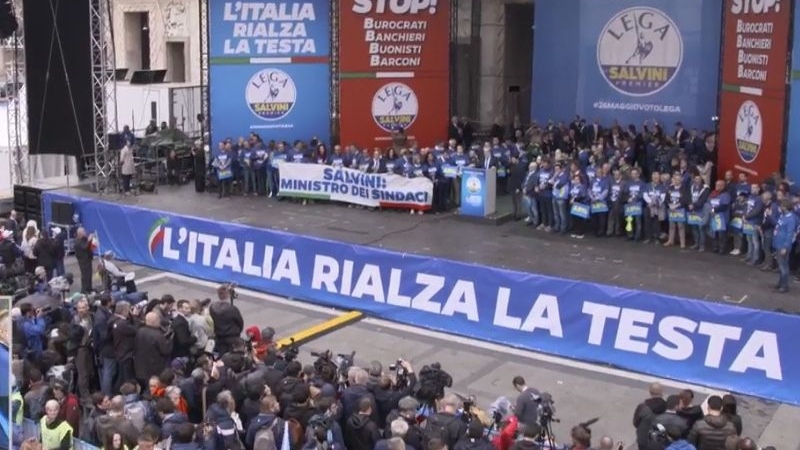 Веселин Марешки откри многохиляден митинг в Милано