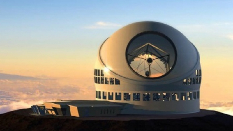 Строят огромен телескоп на свещен хавайски връх