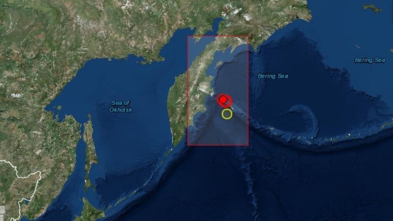 Нов мощен трус разлюля Камчатка 