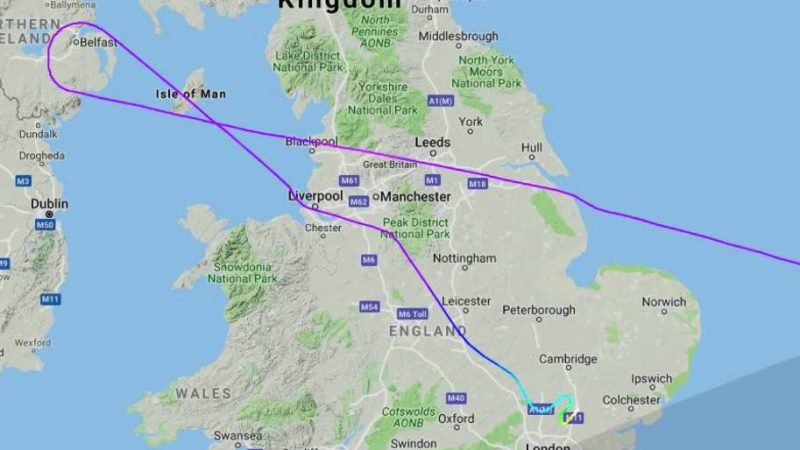 Гонка в небето: Два британски изтребителя излетяха по тревога и прехванаха Боинг 777