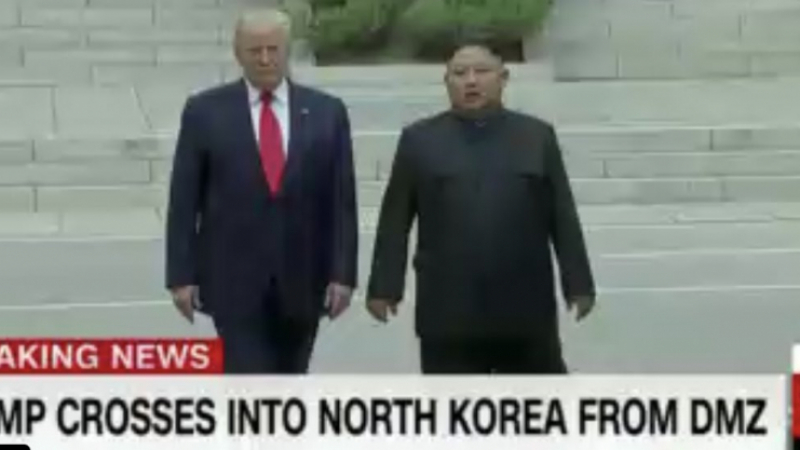 Инфарктна ситуация на историческата среща Тръмп-Ким! (ВИДЕО)