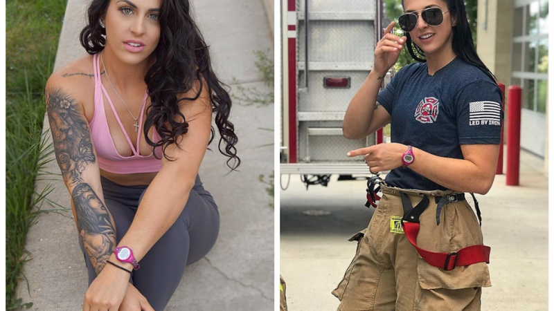 Секси пожарникарка показа, че красотата буквално ще спаси света СНИМКИ 18+