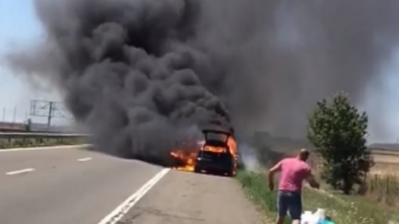 Днес е истински ад: Нов инцидент с кола, този път на магистрала "Тракия"