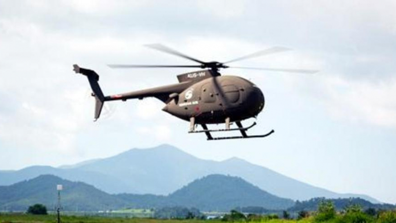 Корейски хеликоптер полетя без пилот (ВИДЕО)