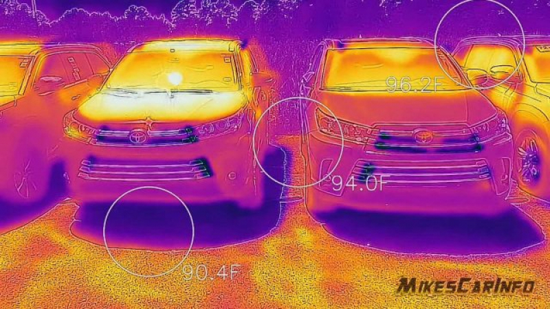 Черно и бяло: Колко се нагряват различните автомобили на слънце ВИДЕО
