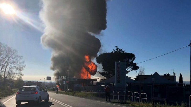 Взрив на бензиностанция в Добрич